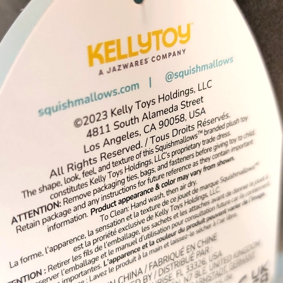 DALIA 🦇 DOTD Pink & Black Bat Original Squishmallow by Kelly Toy ☆ NWT ☆ - Picture 7 of 8